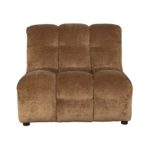 Canapea modulara maro coniac din catifea 102 cm Hackman Dutchbone