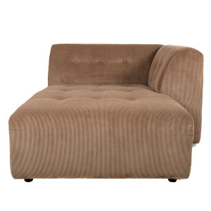 Canapea modulara maro din textil 160 cm Vint Right HKliving