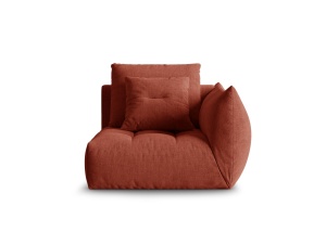 Canapea modulara maro din textil pentru 1 persoana Bloom Wind Right Micadoni