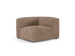 Canapea modulara maro din textil pentru 1 persoana Martina Tilia Corduroy XL Micadoni