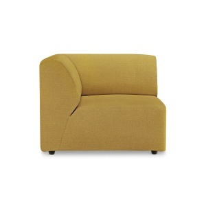Canapea modulara ocru din textil 94 cm Jax Left End HKliving