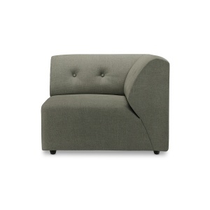 Canapea modulara verde army din textil 94 cm Vint Right HKliving