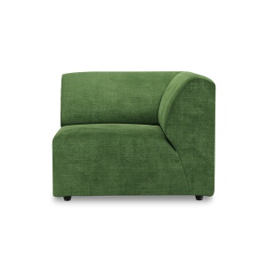 Canapea modulara verde din catifea 94 cm Jax Right HKliving