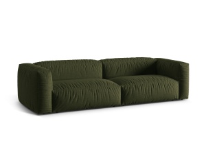Canapea modulara verde din textil pentru 4 persoane Martina Boston Micadoni