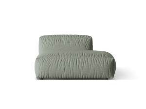 Canapea modulara verde muschi din textil pentru 2 persoane Martina Wave Micadoni