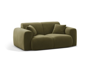 Canapea verde deschis din catifea pentru 2 persoane Molino Casbla Micadoni