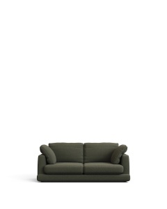 Canapea verde din textil pentru 3 persoane Gala Chenille Kave Home