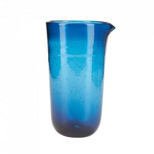Carafa albastra din sticla 12x20 cm Alec Bahne