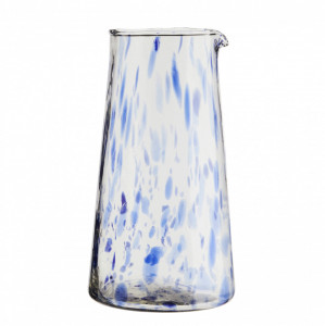 Carafa transparenta/albastra din sticla 900 ml Cinis Madam Stoltz