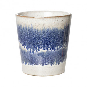 Ceasca alba/albastra din ceramica 230 ml Cosmos 70s HKliving