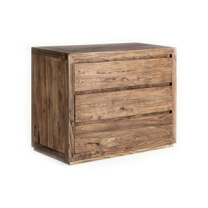 Comoda maro din lemn 102 cm Norvik Vical Home