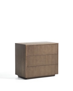 Comoda maro din lemn 90 cm Helvine Walnut Kave Home