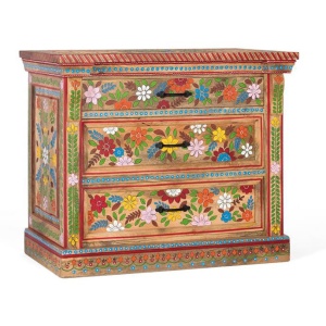 Comoda multicolora din lemn 92 cm Lodi Giner y Colomer