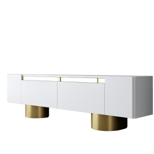 Comoda TV aurie/alba 180 cm Bohem The Home Collection