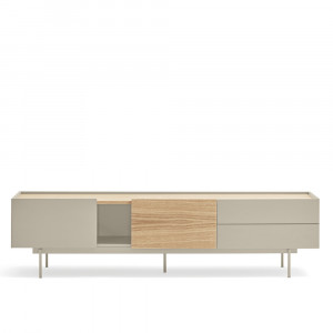 Comoda TV bej/maro din metal 180 cm Otto Teulat