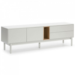 Comoda TV crem din lemn 180 cm Corvo Teulat