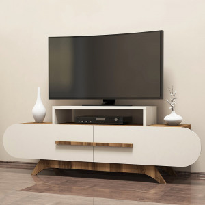 Comoda TV crem/maro 145 cm Rose The Home Collection