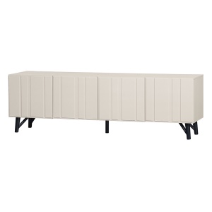 Comoda TV din lemn alb 181 cm Miller Woood