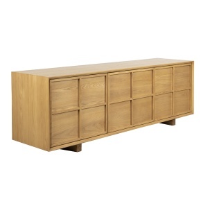Comoda TV maro din lemn 160 cm Raster Zuiver