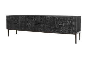 Comoda TV maro din lemn 180 cm Jeroglifico Giner y Colomer