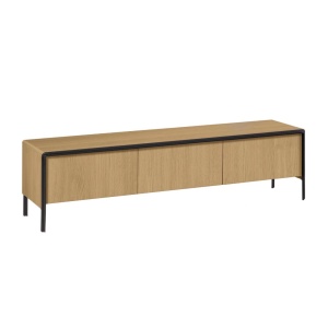 Comoda TV maro din lemn 180 cm Nadyria Kave Home