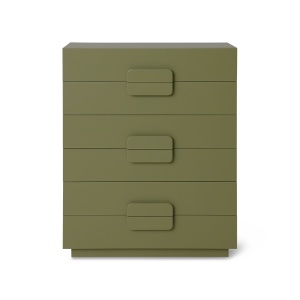 Comoda verde din lemn 80 cm Space HKliving