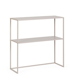 Consola bej din metal 78 cm Alrik Bizzotto