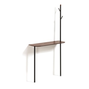 Consola cu cuier din lemn si metal 80 cm Marcolina Kave Home
