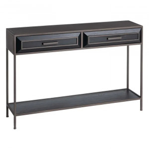 Consola neagra din fier si MDF 121 cm Colepso The Home Collection