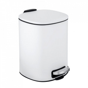Cos de gunoi alb/negru din metal 5 L Alassio Wenko