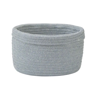 Cos depozitare albastru/crem din fibre Rena Small Aquanova