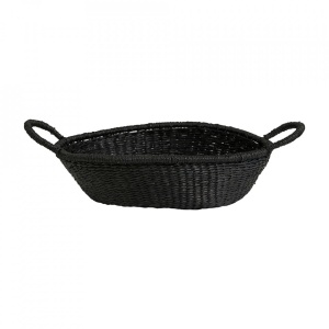Cos din fibre naturale negre Porto Small Nordal
