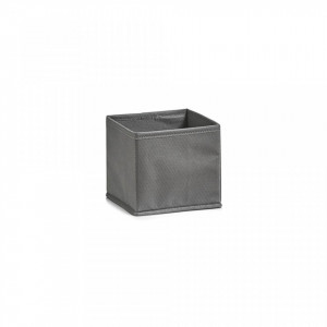 Cos pliabil gri din fleece Storage Box Foldable Gray Zeller