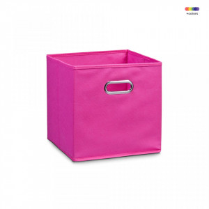Cos roz din fleece Storage Box Pink Zeller