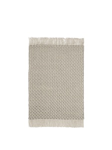 Covor alb antic/negru din fibre naturale 140x200 cm Udo Ferm Living