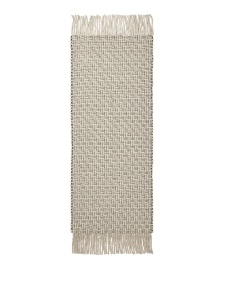 Covor alb antic/negru din fibre naturale 80x200 cm Udo Ferm Living