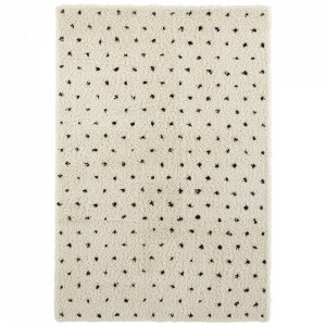 Covor crem/negru din polipropilena Soft Dots The Home Collection (diverse dimensiuni)