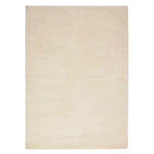 Covor din material textil alb 160x230 cm Enriqueta Kave Home