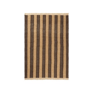 Covor exterior maro ciocolata din fibre sintetice 140x200 cm Ives Kelim Ferm Living