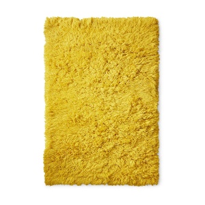 Covor galben din fibre naturale 150x240 cm Fluffy HKliving