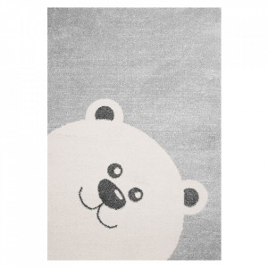 Covor gri pentru copii 170x120 cm Teddy bear Toby Zala Living