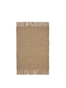Covor maro tan/negru din fibre naturale 140x200 cm Udo Ferm Living