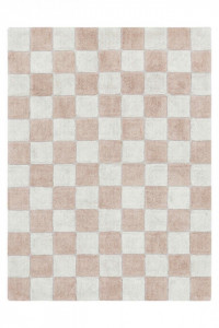 Covor pentru copii bej/roz din bumbac 120x160 cm Little Lorena Canals