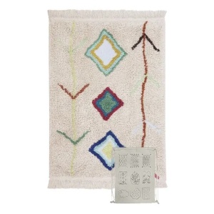 Covor pentru copii multicolor din bumbac 70x100 cm Mini Kaarol Lorena Canals