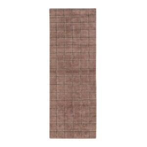 Covor pentru copii roz/maro din fibre naturale 80x230 cm Mosaic Lorena Canals