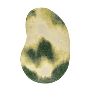 Covor verde din fibre sintetice Aquarelle Leaf Louis de Poortere (diverse dimensiuni)