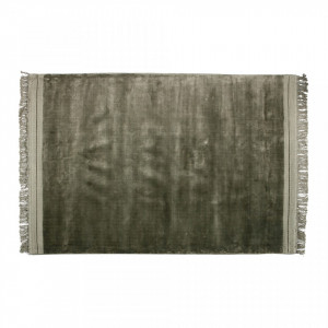 Covor verde din viscoza si bumbac 170x240 cm Ravel Warm Green BePureHome