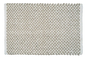 Covoras baie alb/bej din fibre 50x80 cm Covelo Wenko