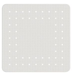 Covoras baie alb din fibre sintetice 54x54 cm Mirasol Wenko