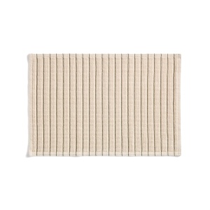 Covoras baie crem/verde din bumbac 50x80 cm Merade Kave Home